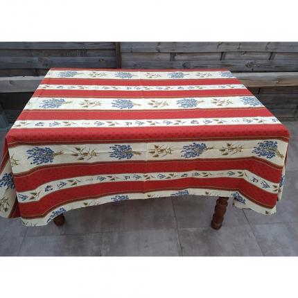 Nappe rectangulaire jaune et rouge Camargue