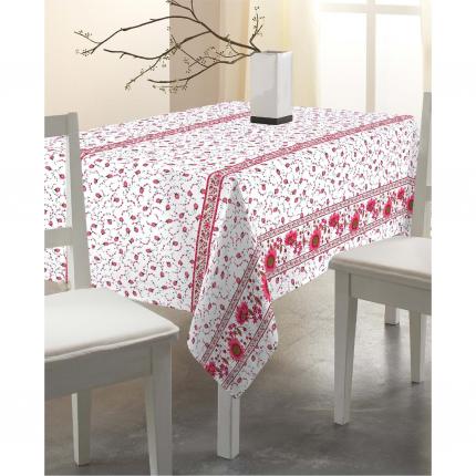 Nappe rectangulaire rose tournesol