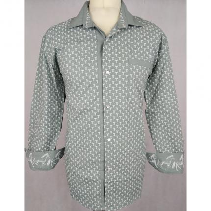 Chemise trident gris