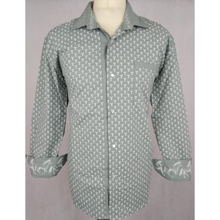 Chemise trident gris