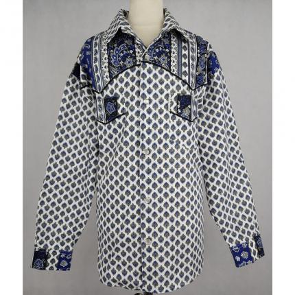 Chemise enfant empiècement grise