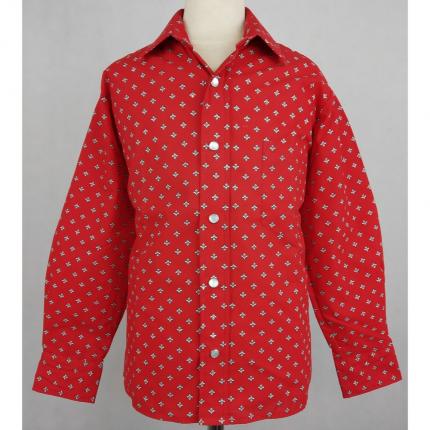 Chemise enfant debize rouge provençale