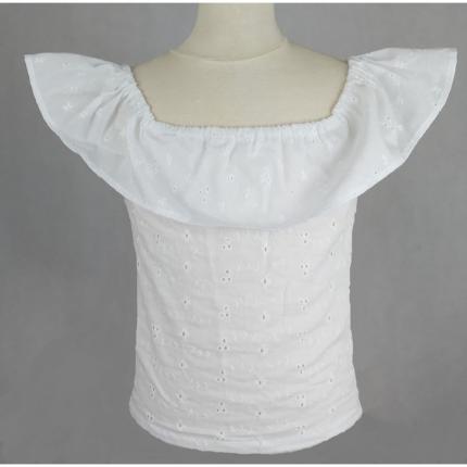 Chemise croix de camargue blanc poche cheval