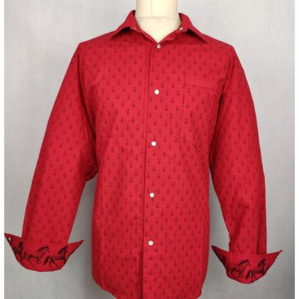 Chemise croix de Camargue rouge